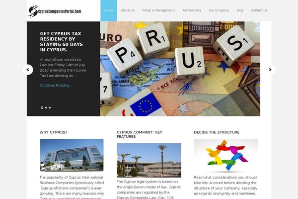 cypruscompaniesportal.com site used Executive Pro Theme