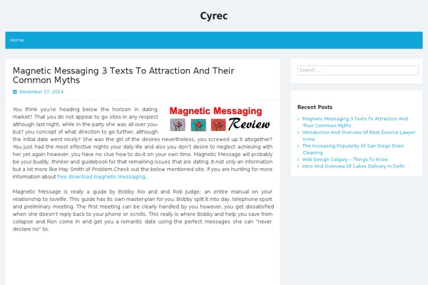 cyrec.org site used Simple Life