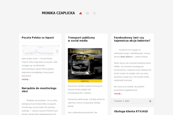 czaplicka.eu site used Parablog
