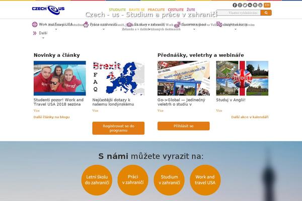 czech-us.cz site used Czechus-theme