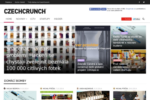 czechcrunch.cz site used Czechcrunch2018