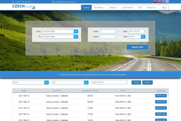 czechshuttle.com site used Lucis