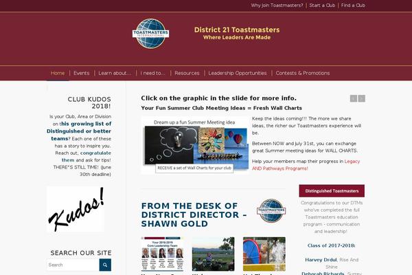 d21toastmasters.org site used D21