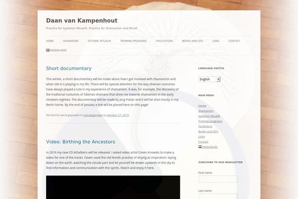 daanvankampenhout.com site used Twentytwelve-daan