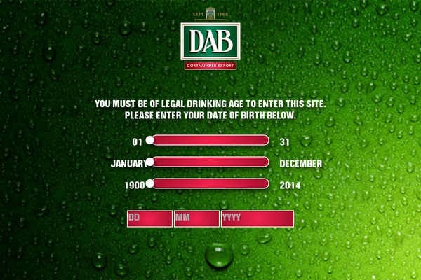 dab-beer.com site used Dab