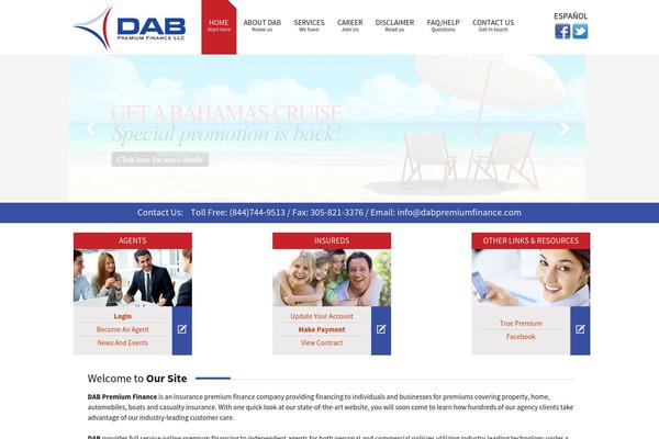 dabpremiumfinance.com site used Dab