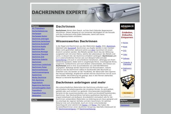 dachrinnen-experte.info site used Fischerstheme