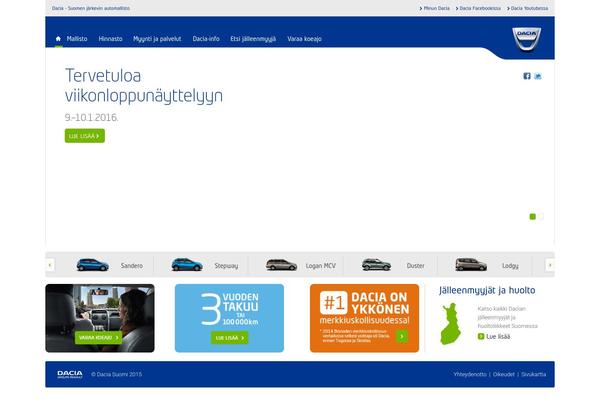 dacia.fi site used Sitefactory