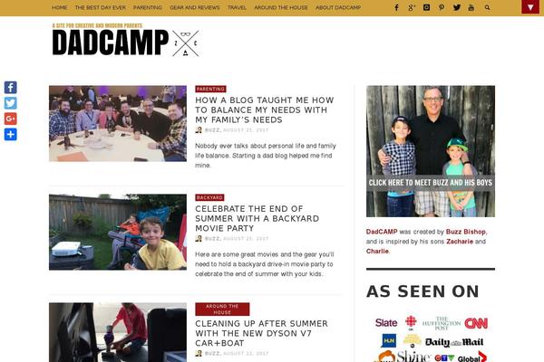 dad-camp.com site used Theblogger-child