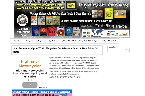 dadscyclemags.com site used Constructor