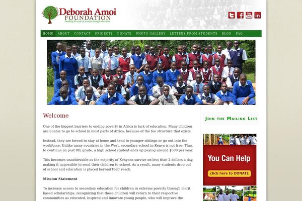 WordPress website example screenshot