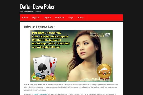 WordPress website example screenshot
