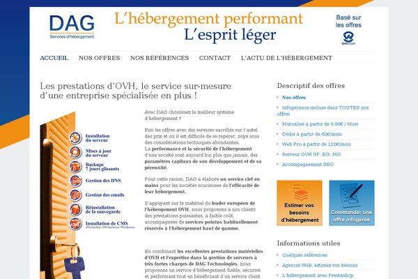WordPress website example screenshot