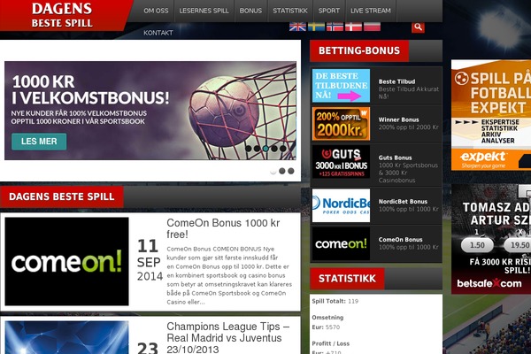 dagensbestespill.com site used Bestbetstoday