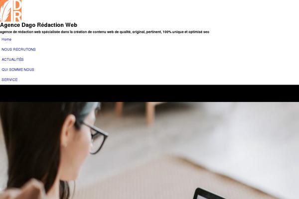 KadenceWP theme site design template sample