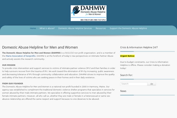 dahmw.org site used Preference Lite