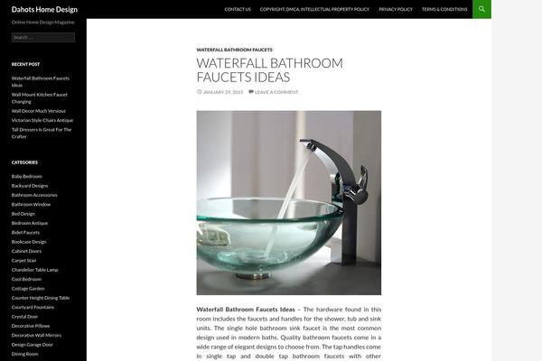 Twenty Fourteen theme site design template sample