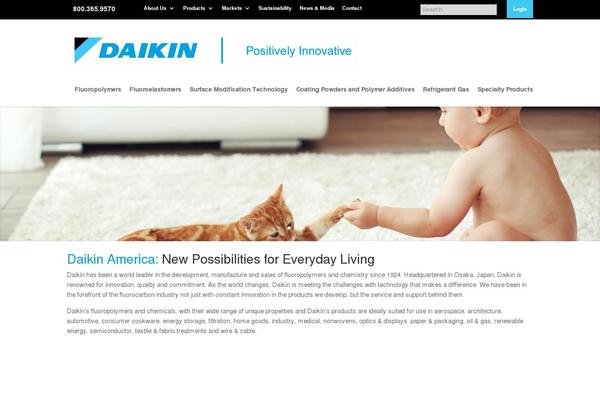daikin-america.com site used Daikin