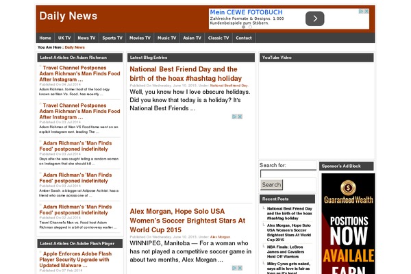 WordPress website example screenshot