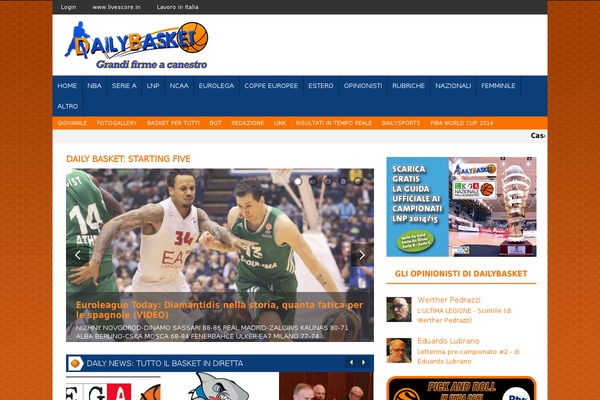 dailybasket.it site used Dailybasket