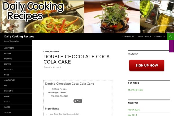 dailycookingrecipes.net site used Food-blogger