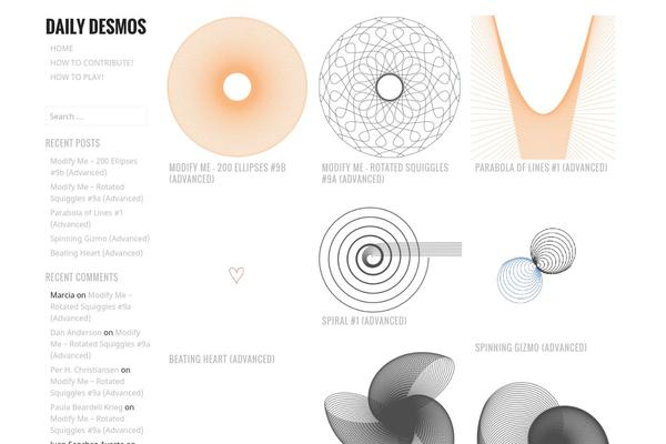 dailydesmos.com site used Water Lily