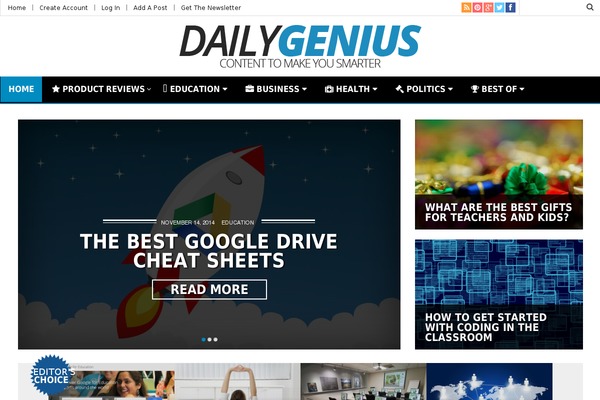 dailygenius.com site used Newsbeat-child