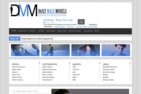 dailymalemodels.com site used Blossom-diva