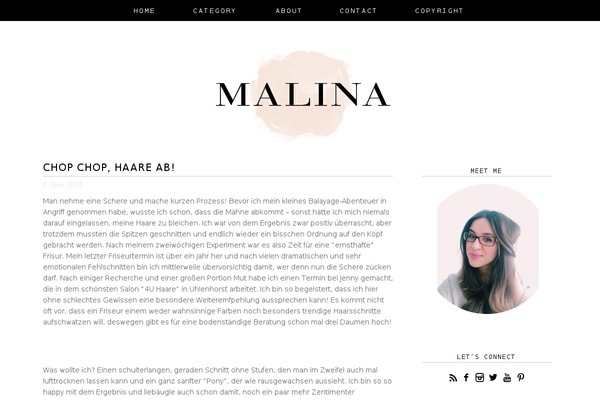 dailymalina.de site used Poppy-theme