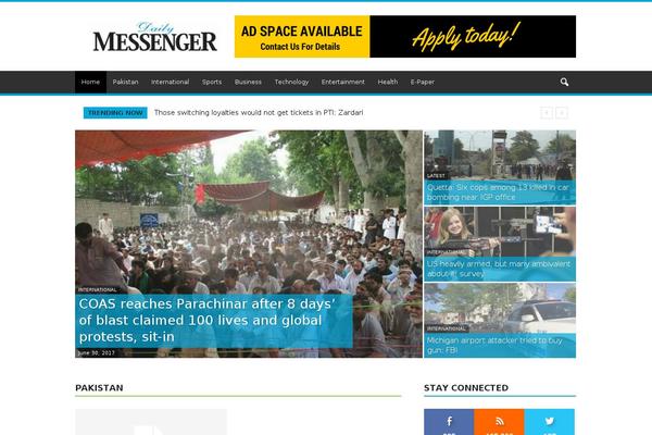 dailymessenger.com.pk site used Dailymessenger