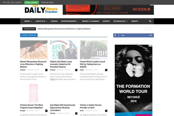 Newspaper theme site design template sample