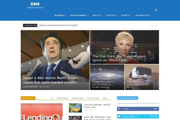 Newspaper theme site design template sample