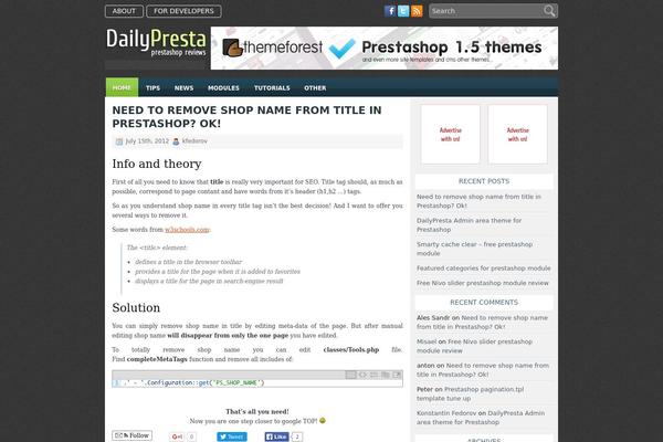 dailypresta.com site used Mobileworld
