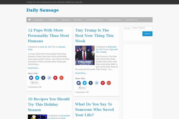 dailysausage.com site used Greatnews-pro
