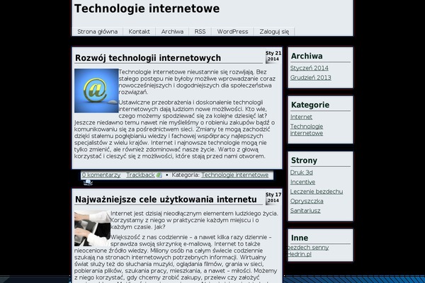 WordPress website example screenshot