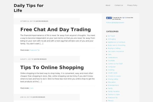 Twenty Sixteen theme site design template sample