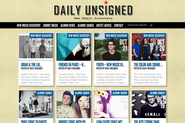 dailyunsigned.com site used TheStyle
