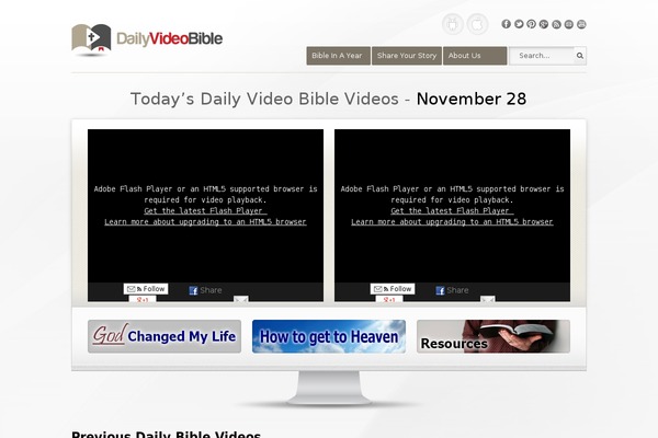 dailyvideobible.com site used Dvb