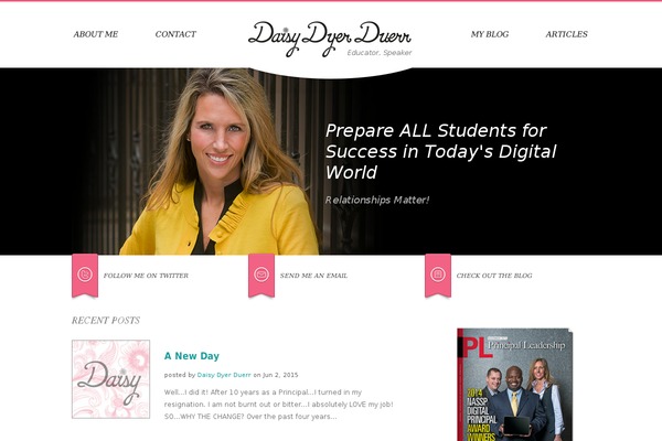 Daisy theme site design template sample