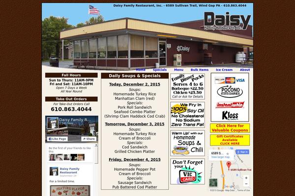 daisyfamilyrestaurant.com site used El2013