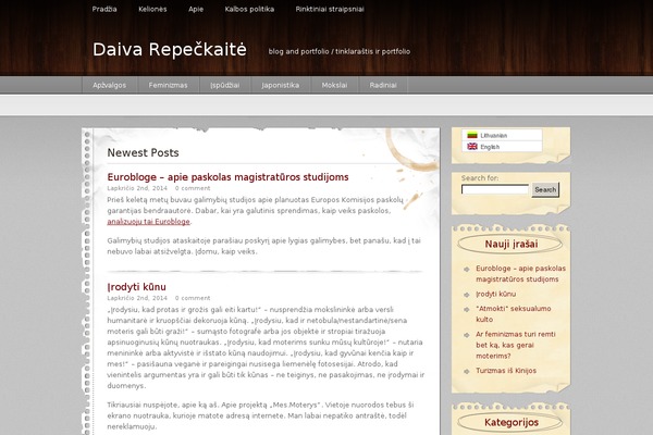 daivarepeckaite.com site used flashy