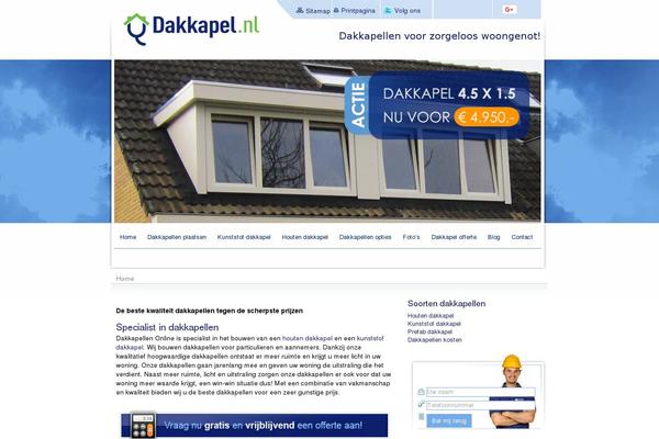 dakkapellenonline.nl site used Dakkapellenonline