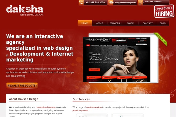 dakshadesign.com site used Daksha