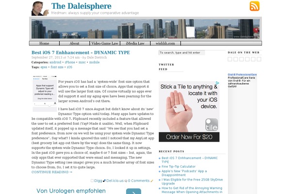 WordPress website example screenshot