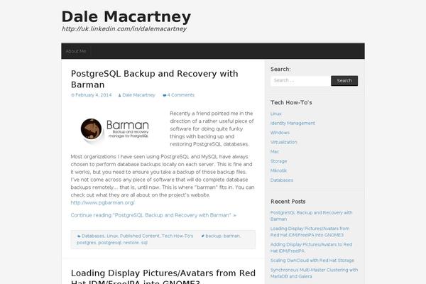 dalemacartney.com site used Morphic