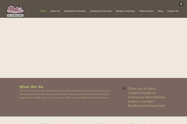 Bridge Child theme site design template sample