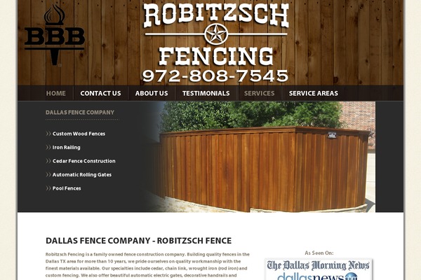 dallasfencepros.com site used Robitzsch-fencing