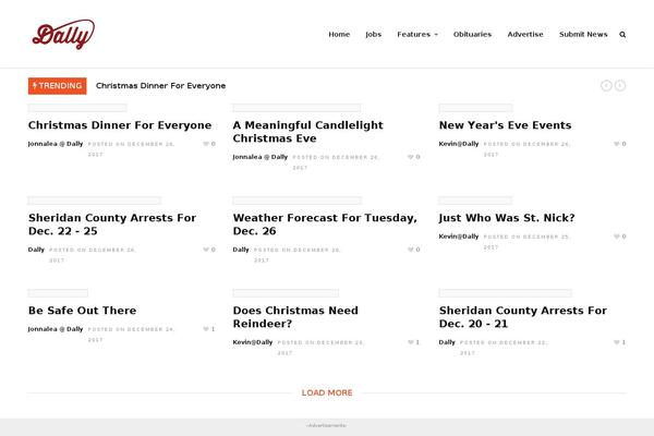 GrandNews theme site design template sample