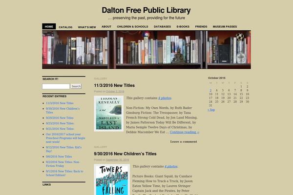 daltonlibrary.org site used Coraline