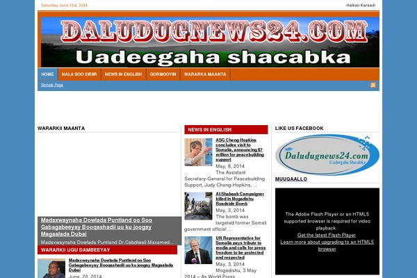daludugnews24.com site used Codkadalka_theme